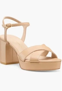 Stuart Weitzman Dyna Platform Sandals-Adobe-Size 9B New with Tags - Picture 1 of 13