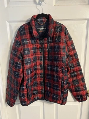 Hawke & Co. Sport Men’s Medium Packable Down Jacket Plaid - Image 1 of 4