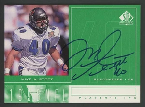 1998 SP Authentic MIKE ALSTOTT "Player's Ink" autograph card | Bucs - signed - Picture 1 of 1