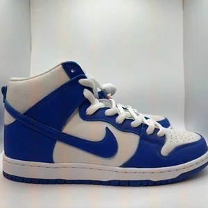 DH7149-400 Nike SB Dunk High Pro ISO Orange Label Kentucky Royal Blue Size 10.5M - Picture 1 of 18