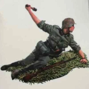 Kit Modelo Figura Resina 1/16 Infantería Fireline Con Base Sin Montar Sin Pintar - Imagen 1 de 2