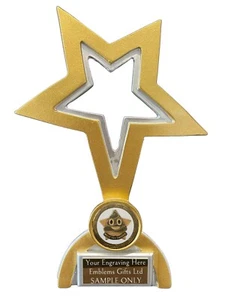 Premio Pooh Must Try Harder Clásico Estrella Trofeo Premio Grabado Gratis - Imagen 1 de 4