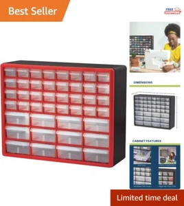 44-Drawer Plastic Storage Cabinet - Heavy-Duty Organizer for Home & Classroom - Picture 1 of 16