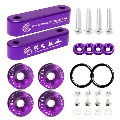 Sujetadores de liberación rápida para guardabarros JDM Hood Space Riser para Honda Civic CRX Foto 1 de 4