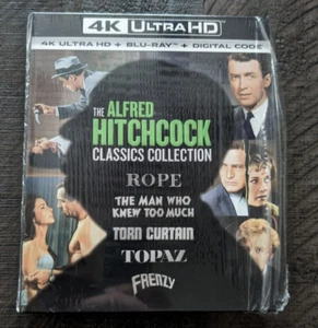ROPE, TOPAZ, FRENZY, TORN CURTAIN #4K UHD / Blu-ray + FREE SHIP #AlfredHitchcock - Picture 1 of 2