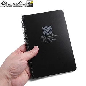 Rite In The Rain Waterproof Pocket Notepad 32 Sheets 4 5/8 x 7" BLACK No773 - Picture 1 of 3