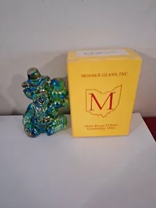 Mosser Karneval Glasballon Clown Figur "KOKO" grün irisierendes Glas Neu in OVP - Bild 1 von 6