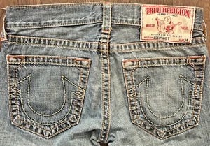 Vintage True Religion BOBBY BIG T Made in America Blue Denim Jeans Mens 34x31 - Picture 1 of 18