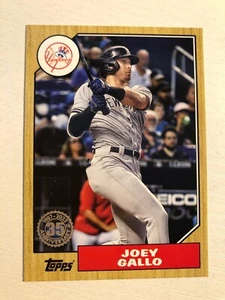 2022 Topps 1987 Parallel Joey Gallo Yankees 89 - Picture 1 of 1