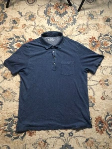 Vineyard Vines Mens Short Sleeve Polo Large Blue Golf Outdoor Front Pocket - Picture 1 of 9