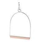 Natural Wooden Birds Perch Parrots Hanging Swing Cage Toys Stand Holder Pendant