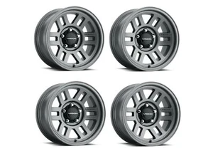Set 4 17" Vision Off-Road 355 Manx 2 Overland Satin Grey Wheels 17x9 6x135 0mm - Picture 1 of 7