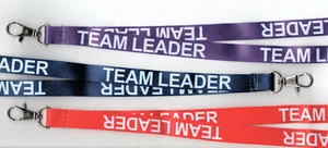 1 TEAM LEADER 3 Colours! Breakaway Safety Leadership Lanyards: FREE UK P&P  - Picture 1 of 4