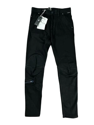 G-Star Raw Denim Pilot 3D Slim Tapered Stretch Button Fly Jeans Black Size 29x32 - Image 1 of 4