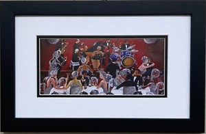 Annie Lee "The Party" Custom FRAMED Black Art Dance Dining BLM - Picture 1 of 3