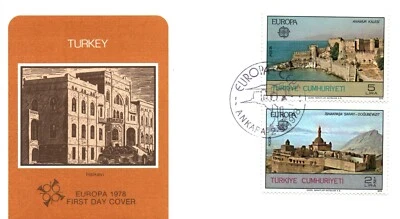 TURKEY 1978 FDC EUROPA ISHAK PALACE, DOGUBEYAZIT + CACHET - Image 1 of 2