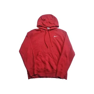 Nike Sweatshirt Hoodie Youth Size Small Red Long Sleeve Embroidered Pullover - Picture 1 of 8