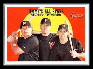 Freddy Sanchez / Jason Bay / Jack Wilson CPC  2008 Topps Heritage   #17