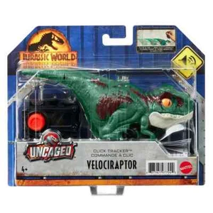 Jurassic World Dominion Uncaged Click Tracker Green Velociraptor Dinosaur MINT! - Imagen 1 de 4