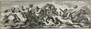 François Chauveau (1613-1676), Radierung, Fries, Galatea und Meeresgötter, 1672 - Bild 1 von 14
