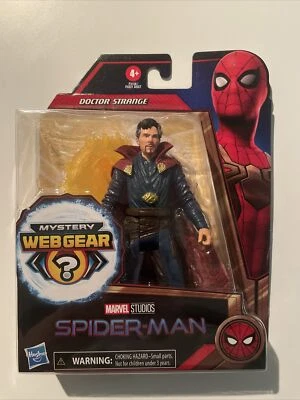Figura Marvel Spider-Man 3 No Way Home Dr Strange 6 pulgadas con equipo Mystery Web Foto 1 de 4