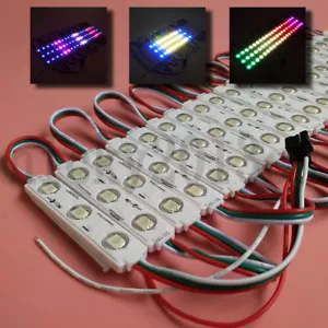 12V WS2811 Addressable LED Pixel Module Light Stip 5050 RGBIC 3LEDs Dream Color - Picture 1 of 9