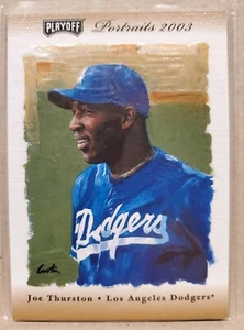 JOE THURSTON 2003 PLAYOFF PORTRAITS - GAME USED BAT #56/100 - Picture 1 of 2
