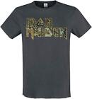 APPAREL IRON MAIDEN EDDIES LOGO AMPLIFIED VINTAGE CHARCOAL X (US IMPORT) ACC NEW