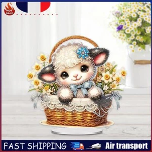 # Acrylic Sheep In Flower Basket 5D DIY Diamond Painting Tabletop Decorations - Foto 1 di 10