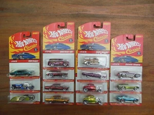 Hot Wheels Classics Lot of 14 Corvette Pontiac GTO T Bird Cougar 32 Ford - Picture 1 of 16