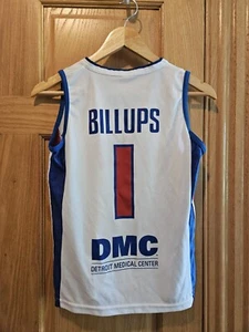 SGA Detroit Pistons Chauncey Billups Jersey #1 Size Large Basketball NBA - Picture 1 of 3