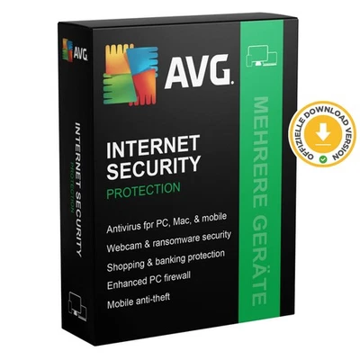 AVG Internet Security 2025 | 2 Jahre 10 Geräte | PC Mac Phone | Download - Bild 1 von 4