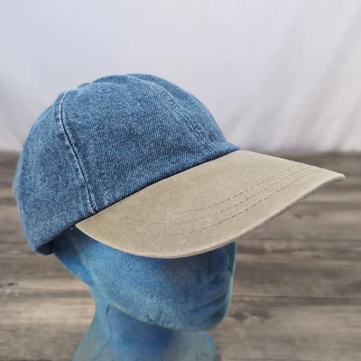 Винтажный 90-х синий джинсовой ткани папа шляпа ремень назад Falcon совершенно пустой простоя ретро Нью-Йорк - Изображение 1 из 4