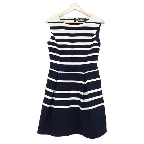 OFF WHITE Auth GRACE CONTINENTAL Abito da donna color crema blu scuro