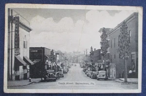 1940s Barnesboro Pennsylvania Tenth Street Scene Postcard - Picture 1 of 2