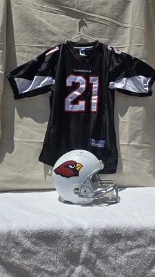 Reebok On Field Cardinals Patrick Peterson #21 Jersey Size 50 Plus Helmet - Image 1 of 4