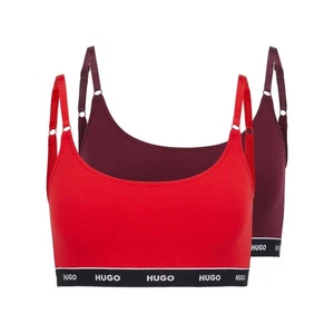 Women's Hugo 2 Pack Bralettes in Red - Picture 1 of 1