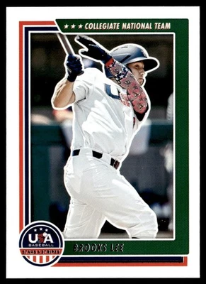 2022 Panini USA Baseball Stars & Stripes Brooks Lee USA #17 - Image 1 of 2