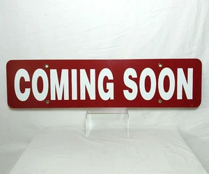 8 Immobilien Reiter Schild Coming Soon 6x24 Wetterausblendfest Schild Metallösen - Bild 1 von 13