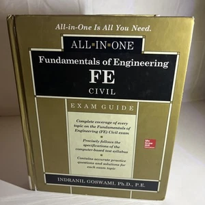Fundamentals of Engineering FE Civil All-In-One Exam Guide by Indranil... - Picture 1 of 6