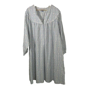 Camicia da notte Lanz of Salzburg nonna taglia 3x flanella floreale comoda casetta pellegrino - Foto 1 di 12