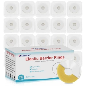 20 PIEZAS Anillos de barrera de ostomía moldeables, anillos extensores de piel elásticos, 2 mm de grosor... - Imagen 1 de 6