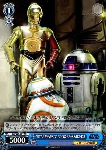 Weiss Schwarz SW/S49-125 STAR WARS C3PO BB8 R2D2 PR Japanese - Image 1 of 1