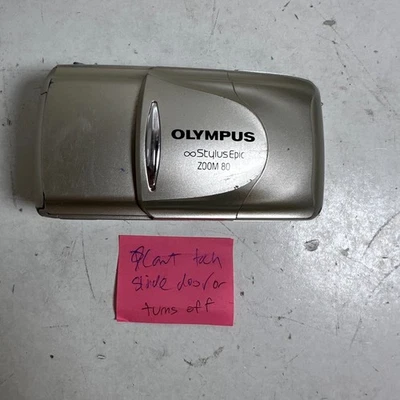 Olympus Stylus Epic Zoom 80 Gold Portable Point & Shoot Compact Film Camera - Image 1 of 4