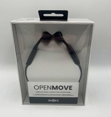 NEW Shokz - OpenMove Bone Conduction Open Ear Wireless Headphones Bluetooth Grey - Image 1 of 4