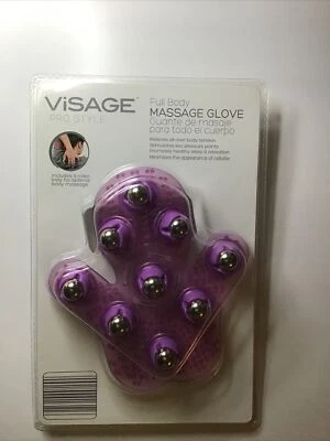 ViSage Pro Style Full Body Massage Glove Purple New Sealed Free Shipping - Image 1 of 4