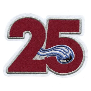 2020 Colorado Avalanche Team 25th Anniversario Stagione Logo Maglia Toppa - Picture 1 of 2