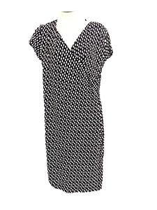 Josephine Chaus Woman Career Formal Faux Wrap Stretch Dress Size XL Ruched-308 - Picture 1 of 9