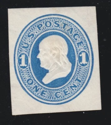 US U74 2c Envelope Cut Square Mint SCV $37.50 - Image 1 of 2