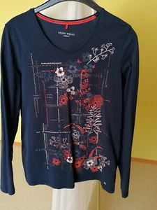 Gerry Weber Damen Shirt Langarm Gr. 38 mit kl. Steinchen - Bild 1 von 5